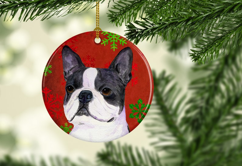 Boston Terrier Christmas Ornament