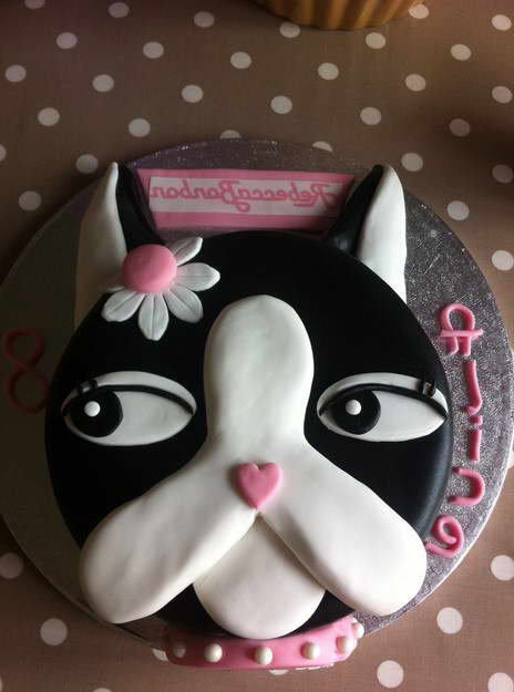 Boston Terrier Cake