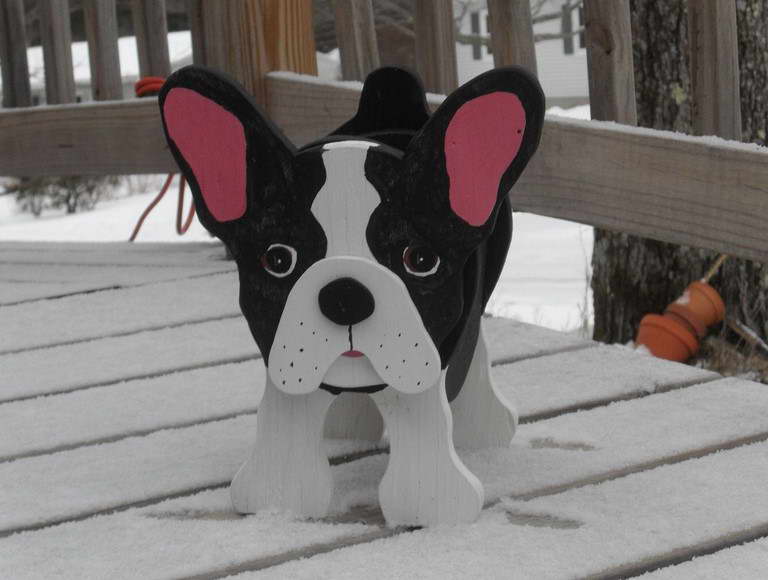 Boston Terrier Planter