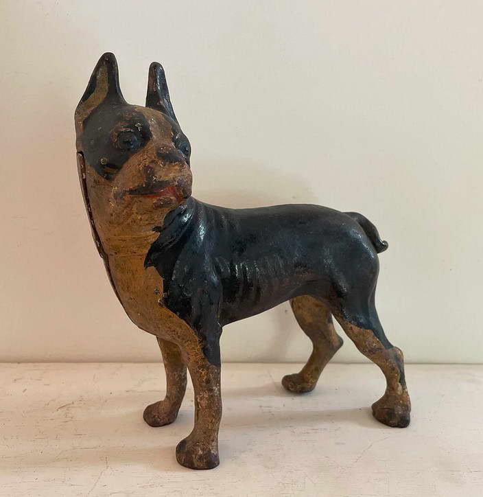 Cast Iron Boston Terrier Door Stop