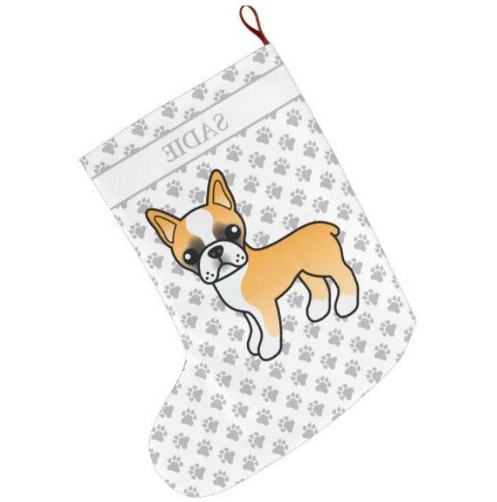 Boston Terrier Christmas Stocking