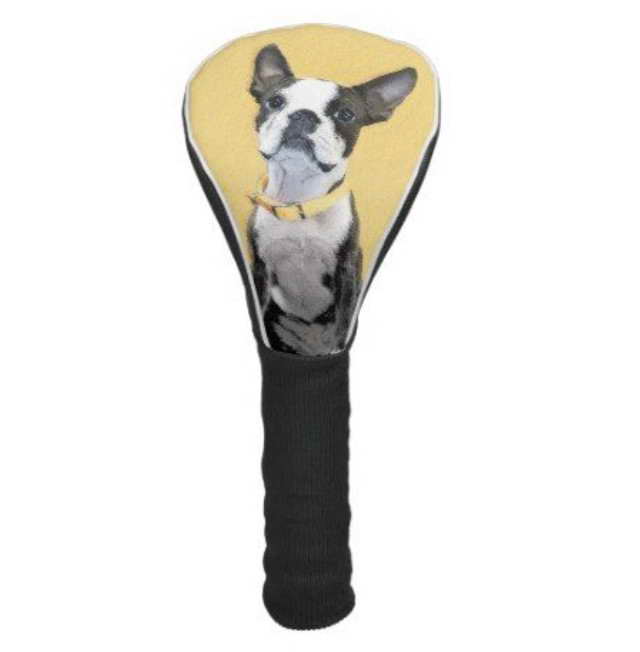 Boston Terrier Golf Head Cover