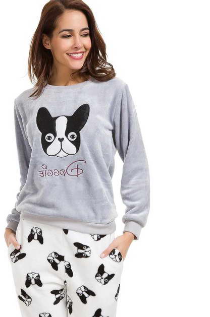 Boston Terrier Fleece Fabric