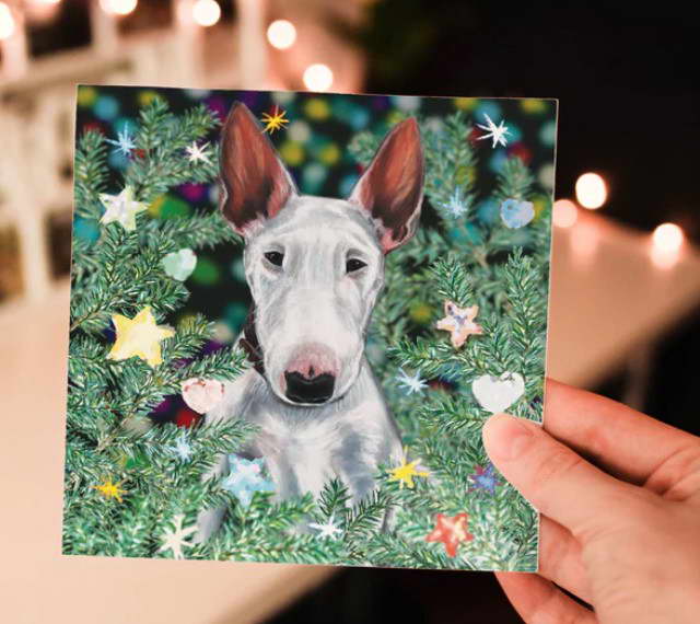 Bull Terrier Xmas Cards