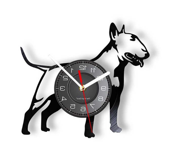 English Bull Terrier Clock