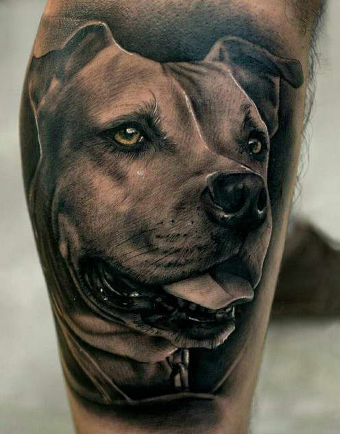 Pitbull Terrier Tattoo