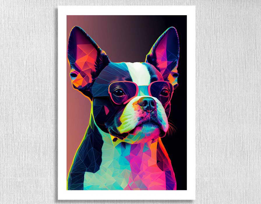 Boston Terrier Canvas Wall Art