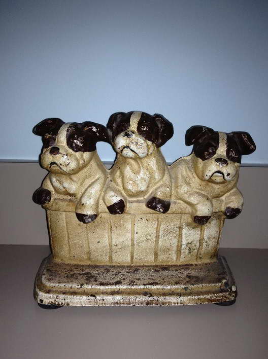 Boston Terrier Door Stop Antique