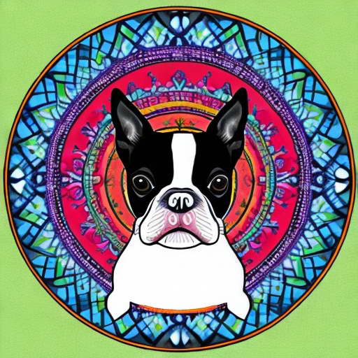 Boston Terrier Mandala