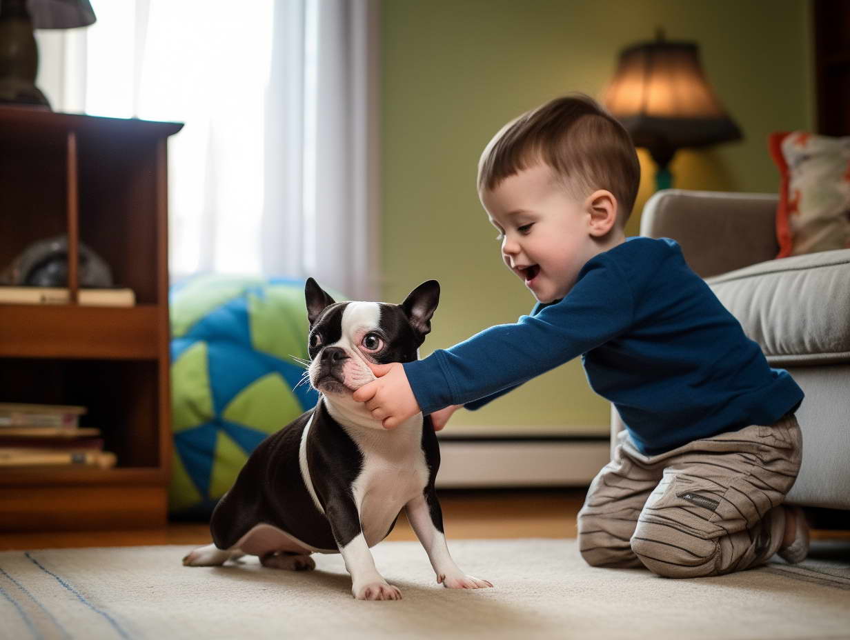 Boston Terrier Dog Breed as Family Pets