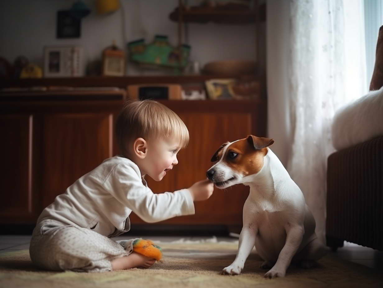 Jack Russell Terrier and Children