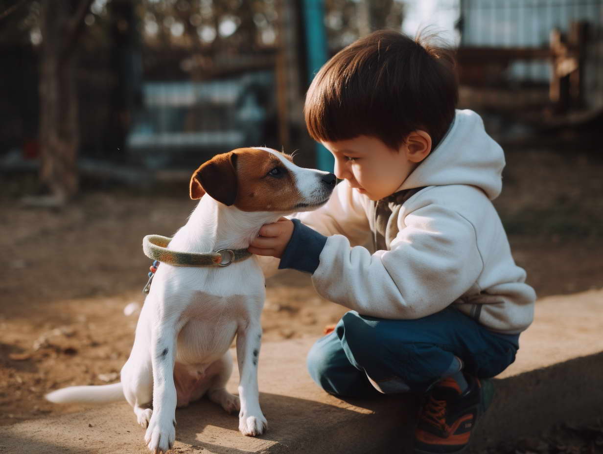 Jack Russell Terrier and Children