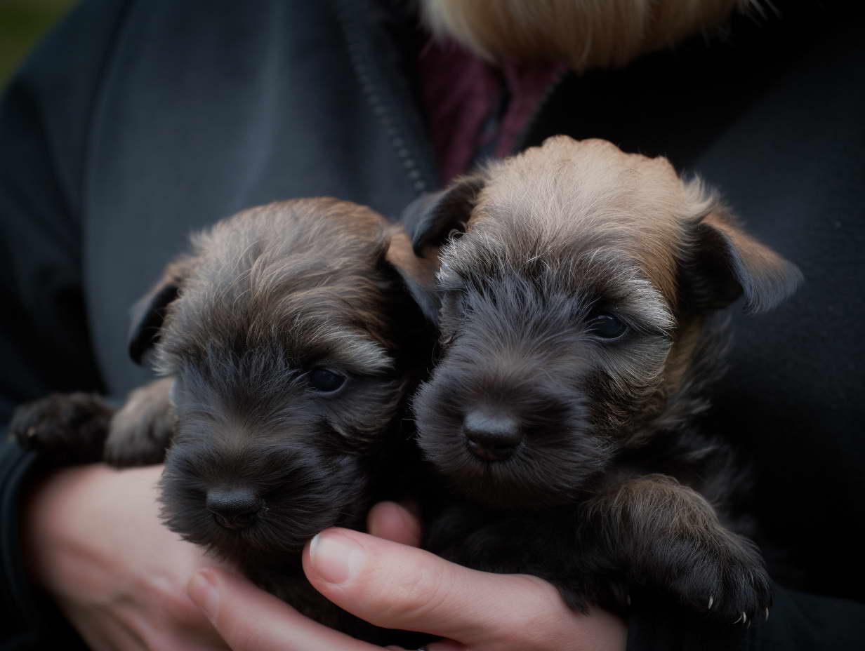 Caring for Scottish Terrier Wheaten Puppies